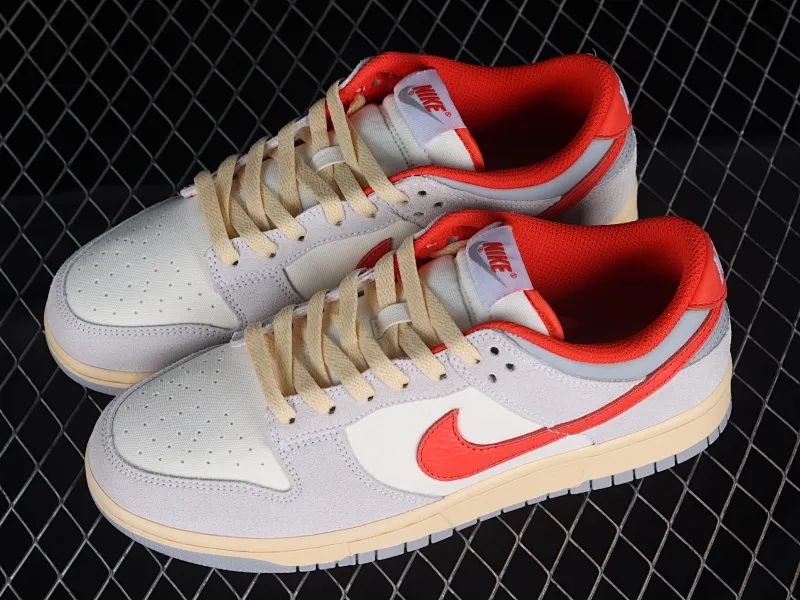 All categories Nk SB Dunk series Nk SB Dunk Low low-top sneakers Nk Dunk Low 85 "Athletic Department" 1st year gray and red color SB low-top sports and leisure sneakers FJ5429-133